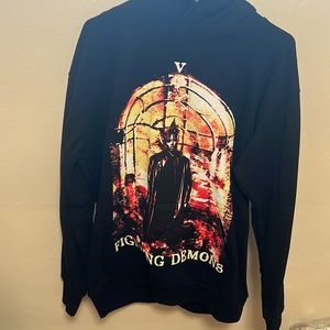 Juice wrld X Vlone fighting demons hoodie size L
